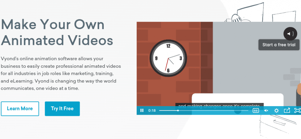 Vyond is a video animation application
