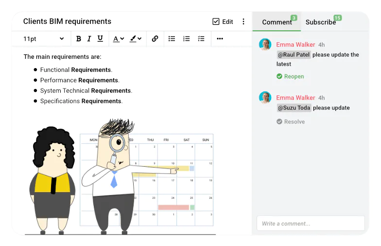 Notes in ProofHub